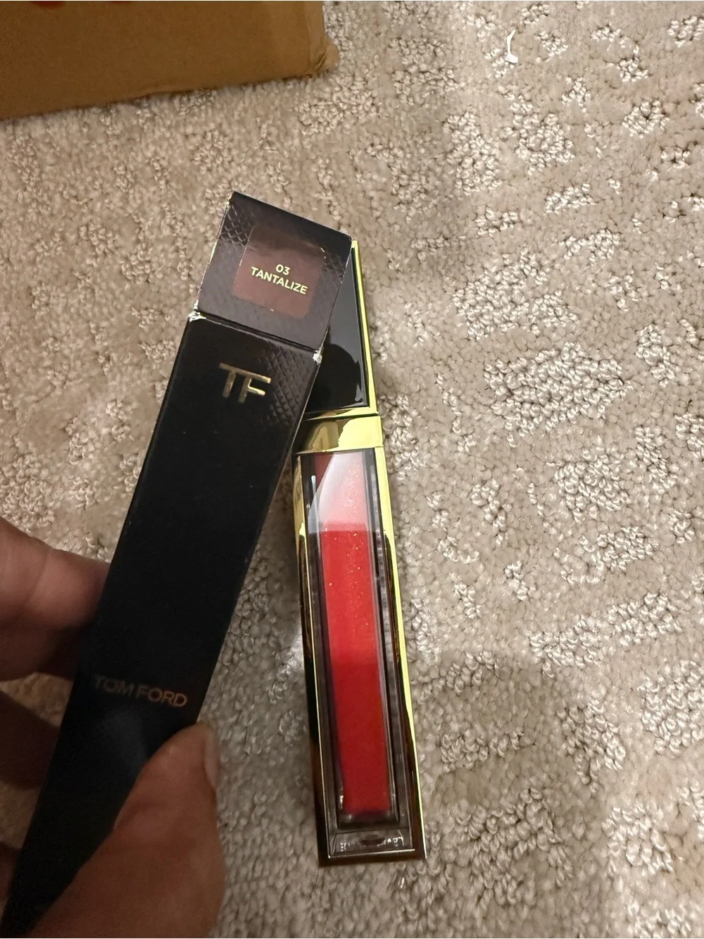 Tom Ford Gloss Luxe Lip Gloss in Shimmery Rose